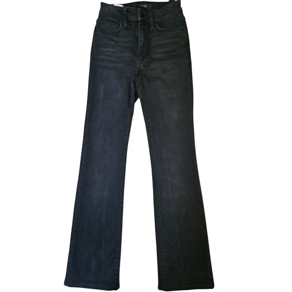 Joes Jeans Mid Rise Straight Leg Jeans Black Size 24